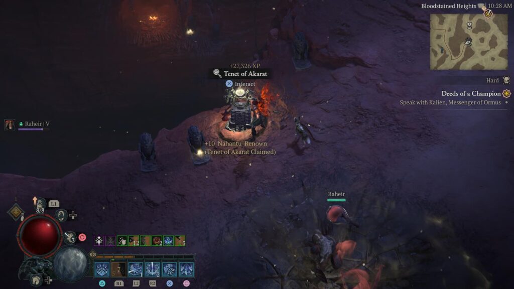 Diablo 4 Tenets of Akarat puzzle