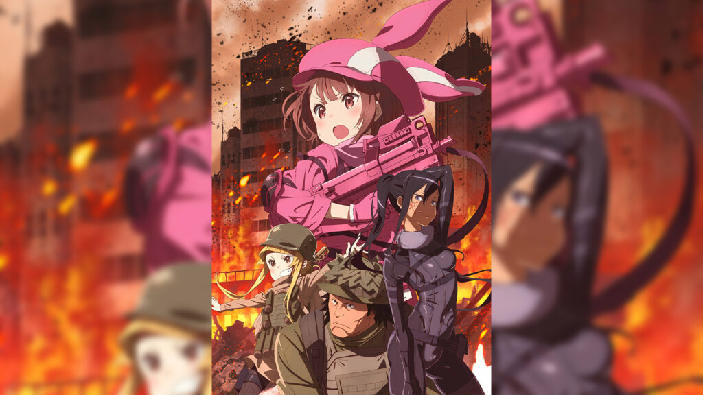 Key visual art for season 1 of Sword Art Online Alternative Gun Gale Online