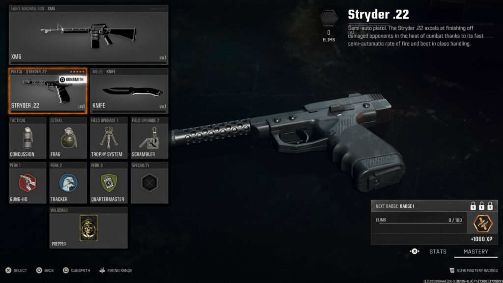 Best Stryder 22 loadout