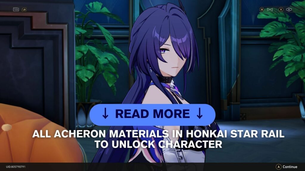 All Acheron Materials in Honkai Star Rail to unlock character image link