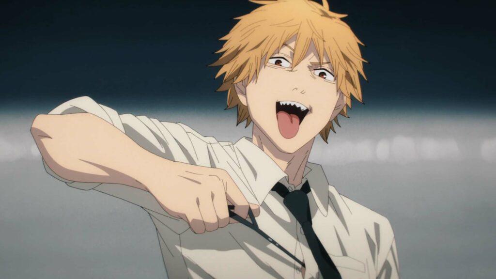 Denji pulls on his cord in Chainsaw Man