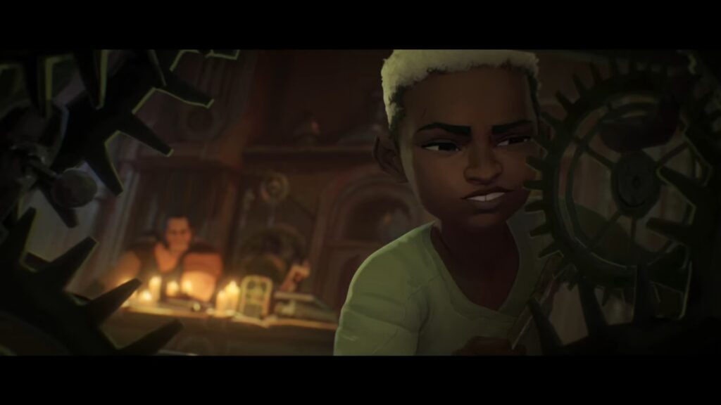 League of Legends champion Ekko's first appearance in Arcane in Act 1 Episode 1