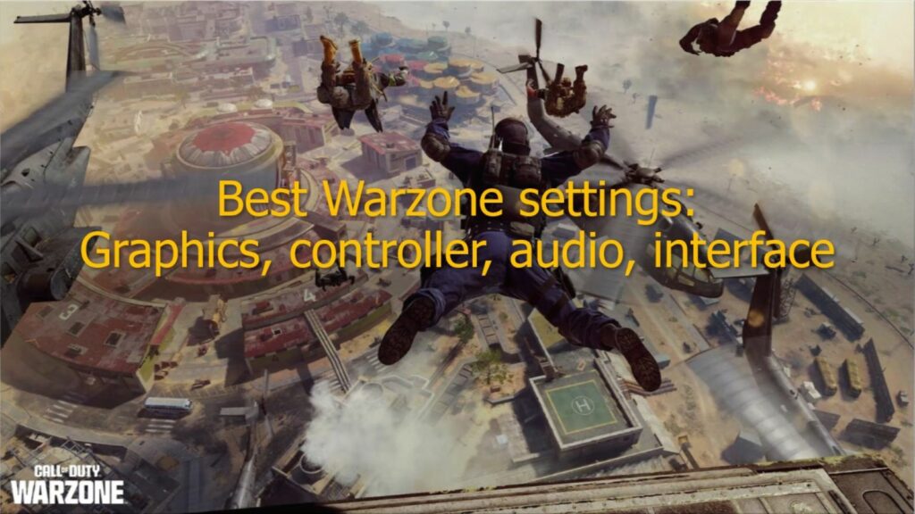 Operators landing into Area 99 in ONE Esports' image for the premium Warzone settings