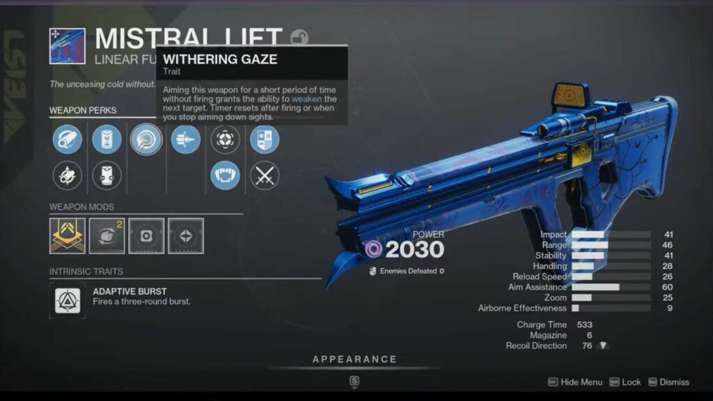 Destiny 2 Mistral Lift