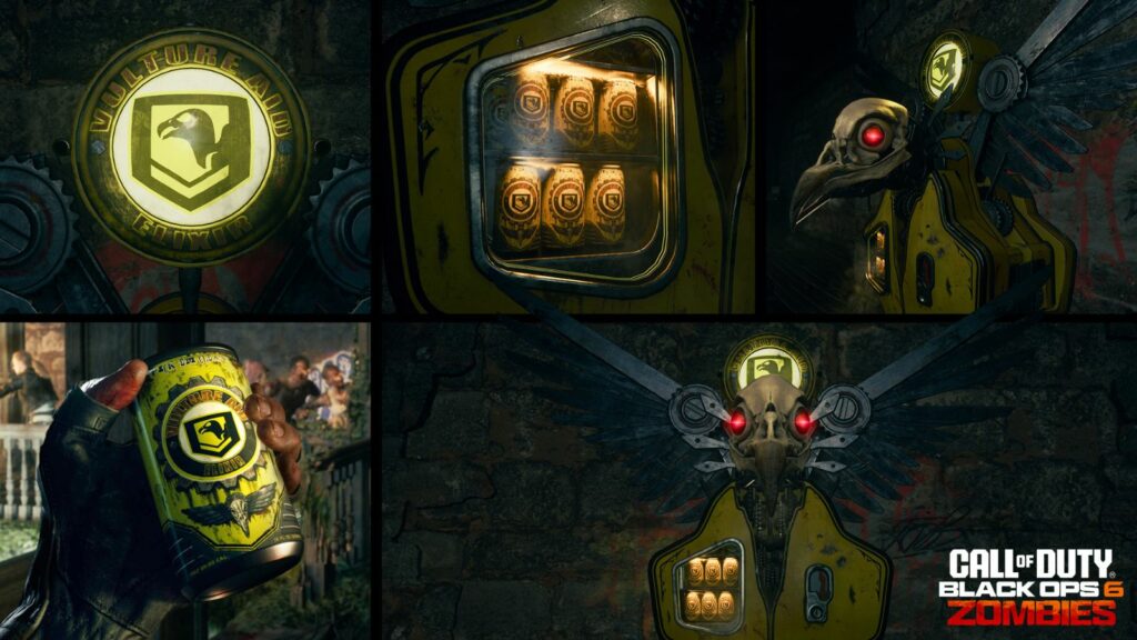 Vulture Aid Perk-a-Cola and Der Wunderfizz machine in Black Ops 6 Zombies