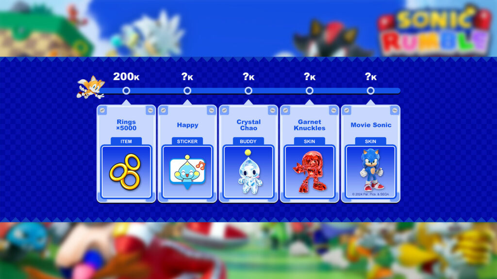 Sonic Rumble pre-registration rewards