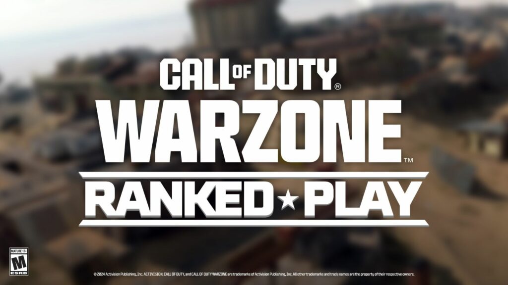 Warzone Ranked Play key image featuring the Urzikstan big map as background