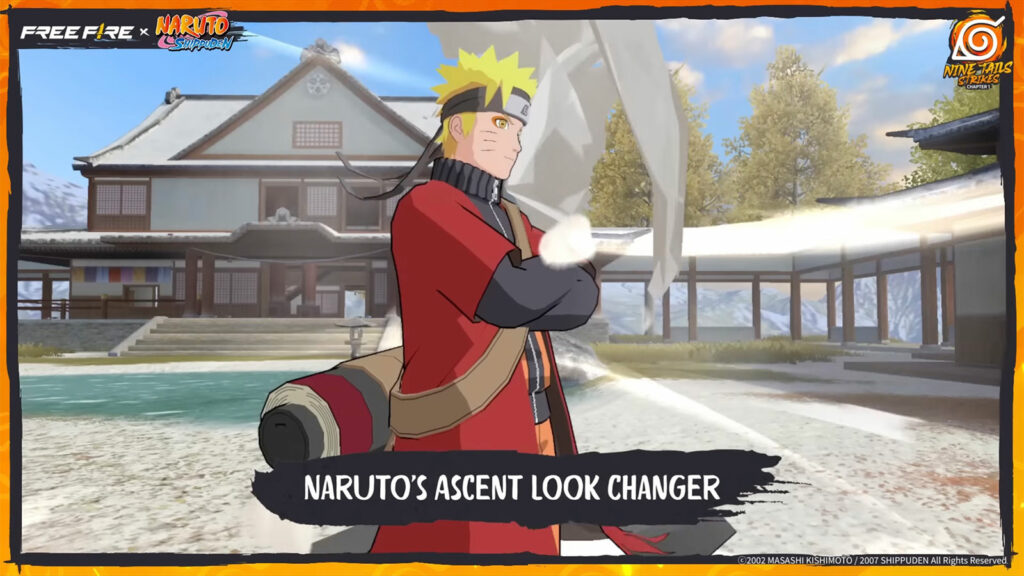 Naruto Ascent Hokage mode in Free Fire x Naruto Shippuden