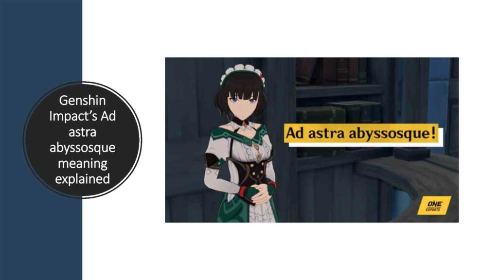 Katheryne in ONE Esports image on Genshin Impact’s Ad astra abyssosque meaning explained