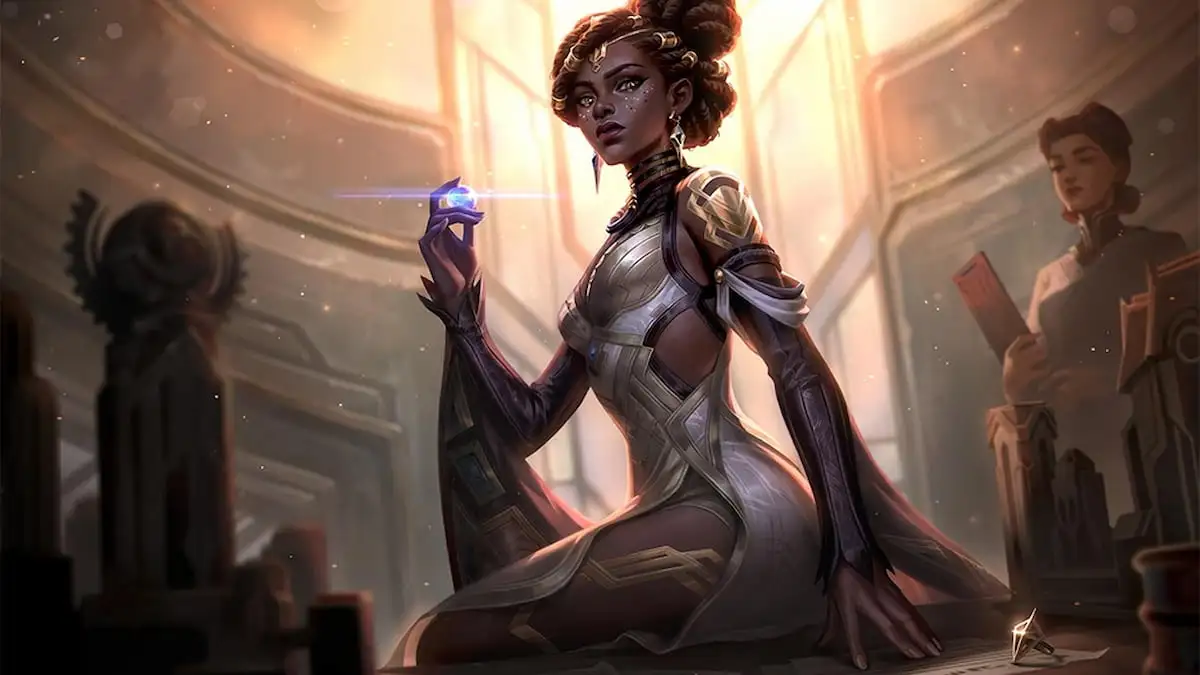 Picture showing Mel in Arcane skin in League of Legends.